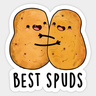 Best Spuds Cute Best Buddies Potato Pun Sticker